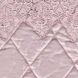  Satin Quilted Baby Blanket with Lace 