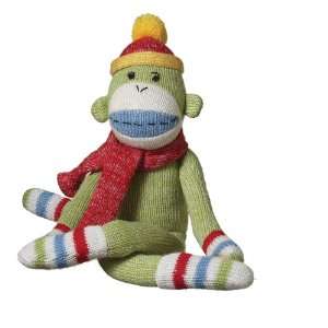  Midwest CBK Jo Jo Plush Sock Monkey, Green, Small