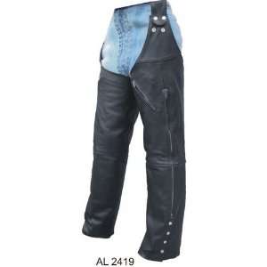   Leg Warmer Chaps W/ 2 zippered pockets, Buffalo Leather Automotive