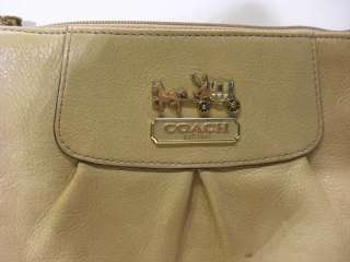 COACH 41980 Camel Beige Leather Crossbody Messenger Bag / Purse  