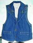 Stylish Studded Blue Jean Vest by Dean