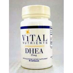  Vital Nutrients   DHEA 25 mg 60 caps [Health and Beauty 