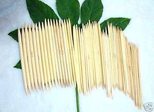 15 Sizes Sets 8 20cm Double Point Knitting Bamboo Needles US 0 15 