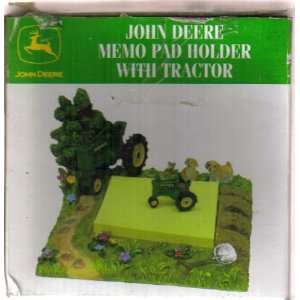  JOHN DEERE   Memo Pad Holder with/Tractor: Everything Else