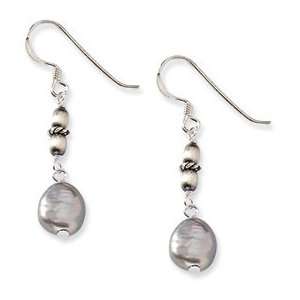  Sterling Silver Light Grey Freshwater Cultured Pearl 