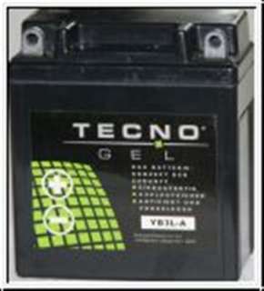 TecnoGel Batterie YB3L A Gel Gelbatterie für Simson Habicht (All 