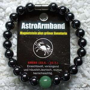 Sternzeichen Glücksstein Astro Power Armband  