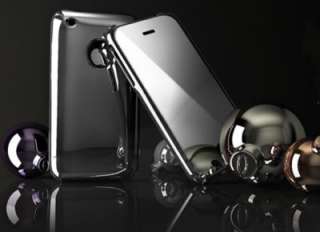   Magic Store   SILVER CHROME CASE COVER FOR IPHONE 3G 3GS +MIRROR FILM