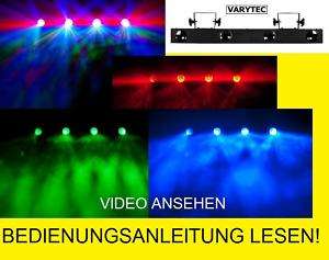 VARYTEC LED LASER 4 BAR LICHTEFFEKT DMX RGB 26423 VIDEO 4042659502074 