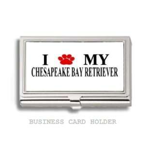  Chesapeake Bay Retriever Love My Dog Paw Business Card 