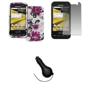  EMPIRE Sprint Samsung Conquer 4G White with Purple Flowers 