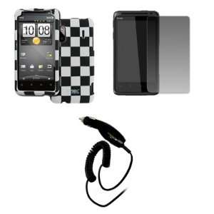  EMPIRE Sprint HTC EVO Design 4G Black and White Checkered 