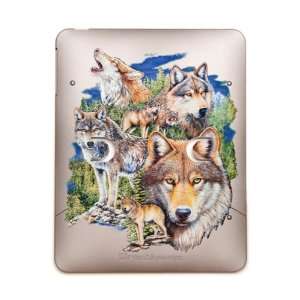    iPad 5 in 1 Case Metal Bronze Wolf Collage 