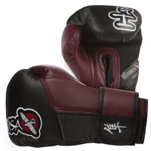 Hayabusa Official MMA Tokushu 10oz Bag Gloves Sparring   Black/Burnt 