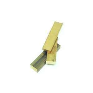   Solid Brass Bar for fixed knife making .3/8x3/4x3 