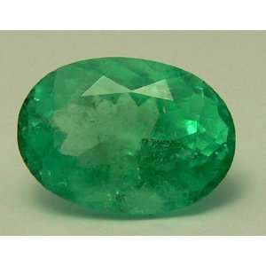  Natural Colombian Emerald 7.37 Cts Oval 