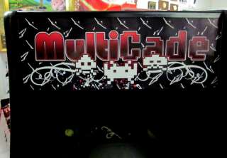 Arcade Jamma Multicade Mame Marquee 23x9 size (sticker)  