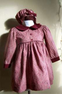 MARIA HELENA GIRLS SIZE 3T DRESS HAT OUTFIT BOUTIQUE  