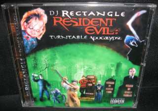 DJ RECTANGLE RESIDENT EVIL TURNTABLE APOCALYPSE MIX CD  