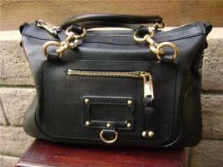   SATCHEL BAG LARGE SIZE BLACK LEATHER DOCTOR STYLE RETIRED WOW!  