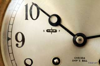 Chelsea brass Ships Bell clock  