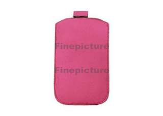 Leather Pull Up Case Cover Pouch Sleeve For iPhone 3G/3GS/4G Pink