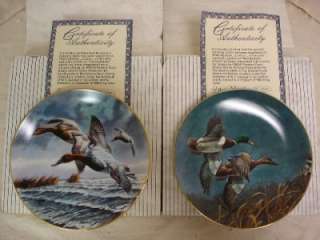   OF 5 FEDERAL DUCK STAMP COLLECTOR PLATES BRADFORD W S GEORGE  
