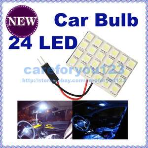 24 SMD 5050 T10 Car interior Dome Door LED Panel Light Lamp  