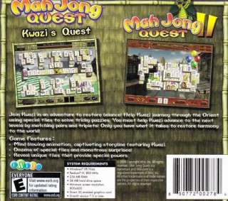 Mah Jong The Quests PC CD tile matching game collection  