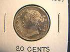   straits Settlements 1884 20 cents silver very nice coin cleaned