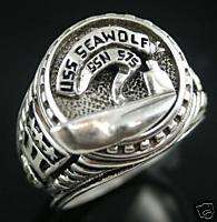 SSN 575 Seawolf Jimmy Carter ring sterling silver  