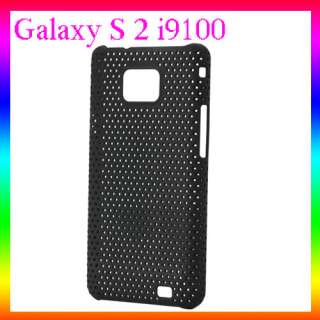 Mesh Hard Case Cover For Samsung Galaxy S 2 I9100 Black  