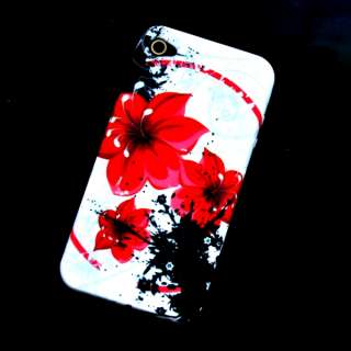 Silikon TPU Hülle für iPhone 4 4G Schutzhülle Tasche Case Rote 