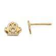    Disney® Jewelry, 10K Princess Tiara Earrings customer 