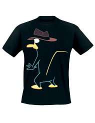 Phineas & Ferb Perry in the dark T Shirt black
