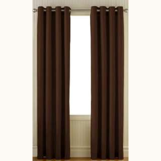  Chocolate Cotton Canvas Grommet Curtain 1Q80210ACT 