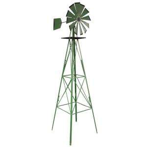 Sportsman 8 ft. Green Steel Classic Decorative Windmill SM07251 at The 