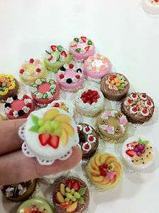   Miniature Cake 1 inch diameter Free Ship select from 25 design  