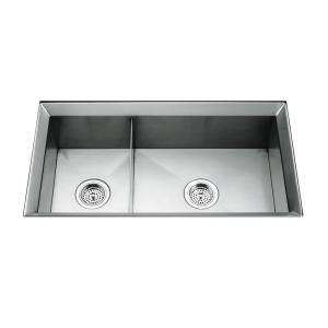   in. x 9.5 in. Double Bowl Kitchen Sink K 3389 H NA 
