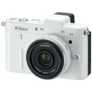 Nikon 1 V1 Systemkamera (10 Megapixel, 7,5 cm (3 Zoll) Display) weiß 