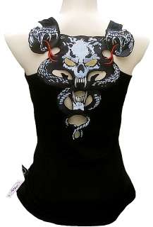  ROCK BABY Tattoo Gothic Designer TANK TOP SHIRT XS/S/M/L/XL/XXL  