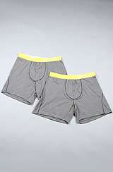 The Solid Br4ss Premium 2 Pack Boxer Briefs in Black & Gray