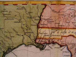 New Spain Mexico Texas U.S. Caribbean 1783 Kitchin antique folio color 