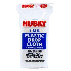 Husky 10 Ft. X 20 Ft. Drop Cloth DCHK1020 1 24  