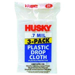 Husky 9 ft. x 12 ft. Drop Cloths (3 Pack) DCHK 07 3 12 at The Home 