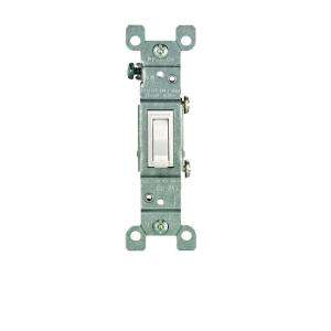 Leviton 15 Amp White CO/ALR AC Quiet Toggle Switch R52 02651 02W at 