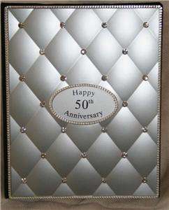   Crystals 50th Wedding Anniversary Photo Picture Album Gift  