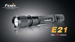 Fenix E21 150 Lumens LED Outdoor Camping Tactical Flashlight  
