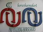    WAVE PROFESSIONAL PITCHING HORSESHOES NEW, 1 PAIR RED 1 PAIR BLUE