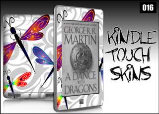 Kindle Touch 6 E Ink Skin Decal Netbook eReader Tablet #016 DragonFly 